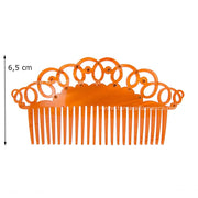 Peinecillo Carlina - Nácar con piedras Nacar Pistacho