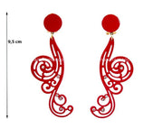 Pendientes 19 - Acetato con piedras