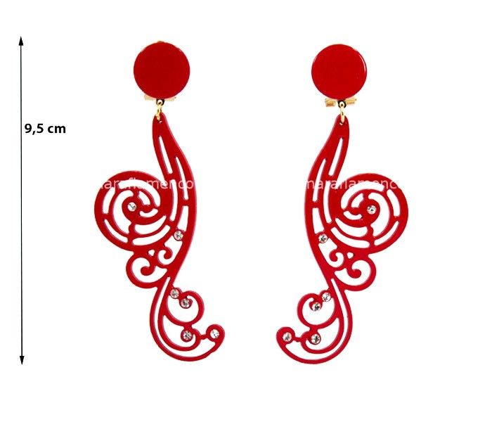 Pendientes 19 - Acetato con piedras