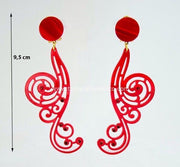 Pendientes 19 - Nacar con piedras Nacar Clasico