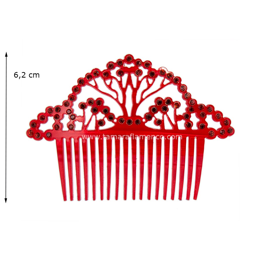 Peinecillo Okra - Nácar con piedras