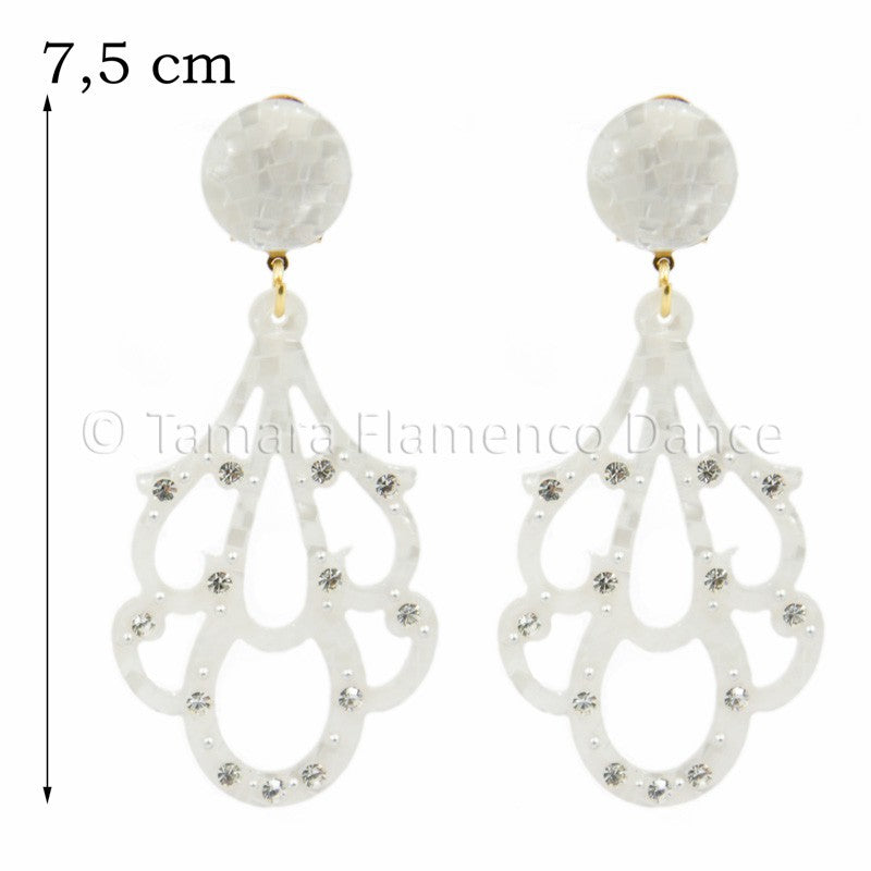 Pendientes 27 - Nacar con piedras