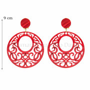 Pendientes 30 - Nacar con piedras Nacar Clasico