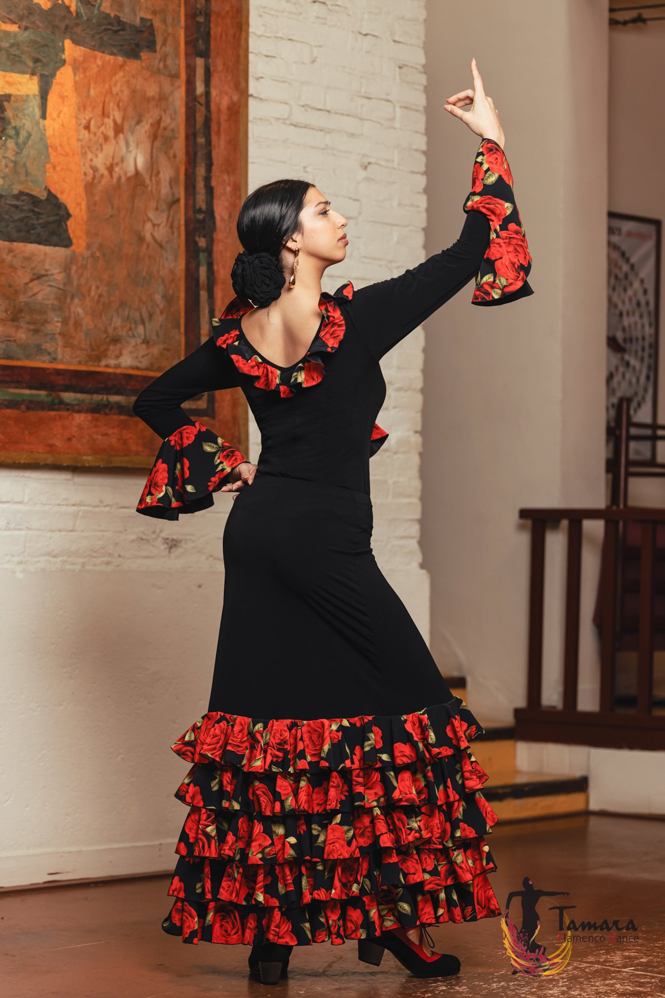 Falda flamenco Zagala - Punto elástico y crep