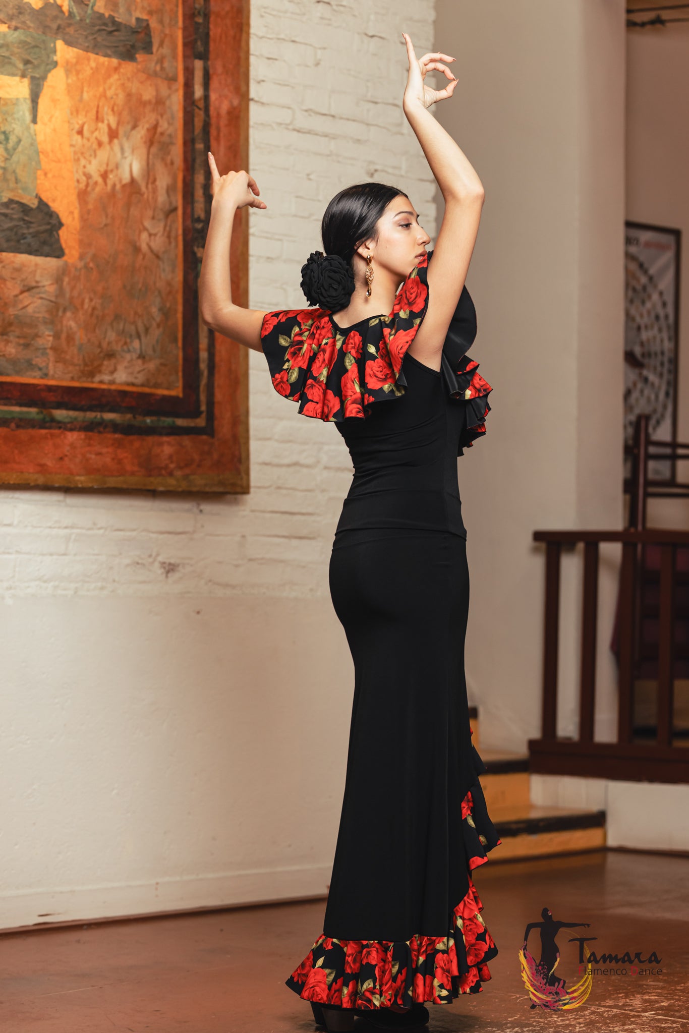 Falda flamenco Tarante - Punto elástico y crep