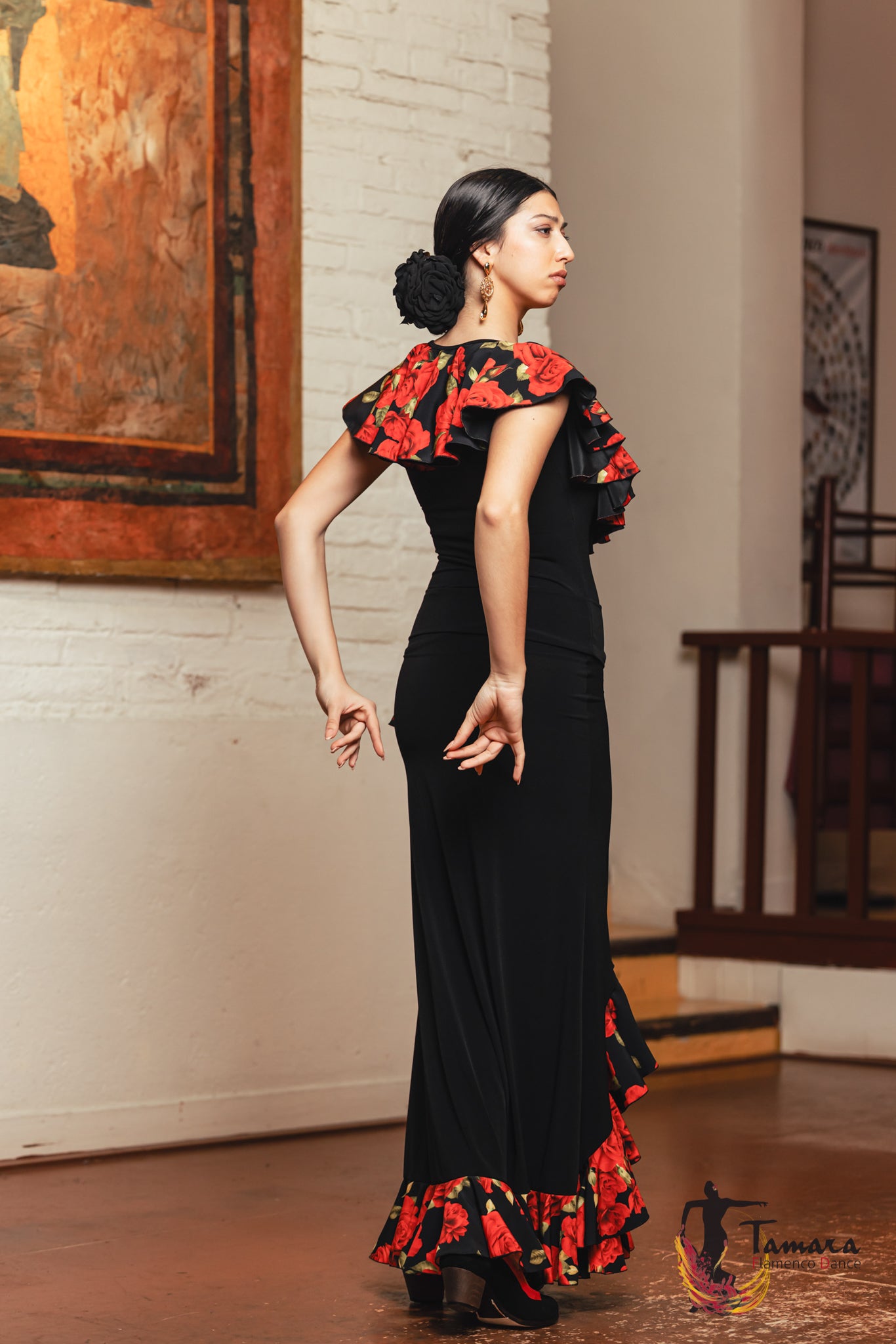 Falda flamenco Tarante - Punto elástico y crep