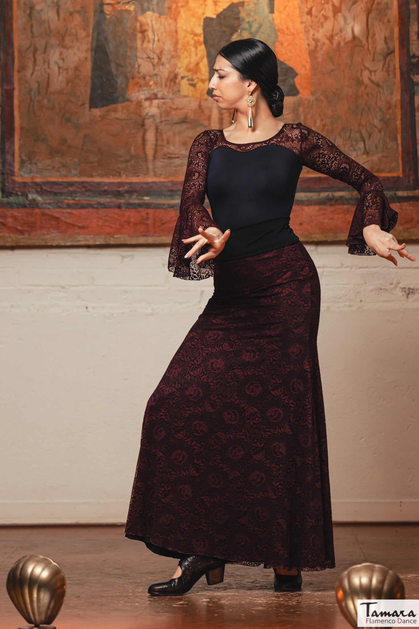 Falda flamenco Sobrefalda Vejer - Encaje elástico