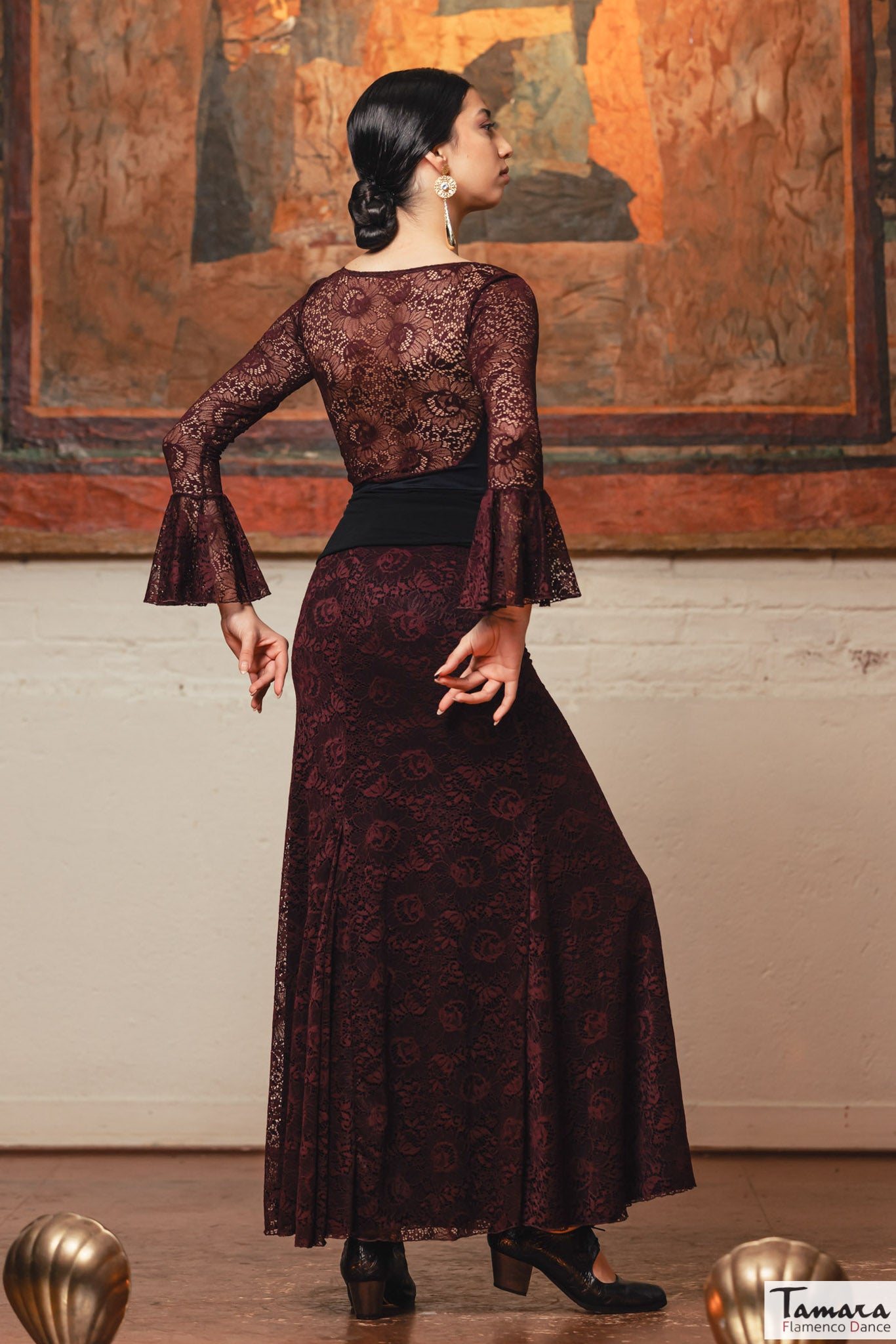 Falda flamenco Sobrefalda Vejer - Encaje elástico