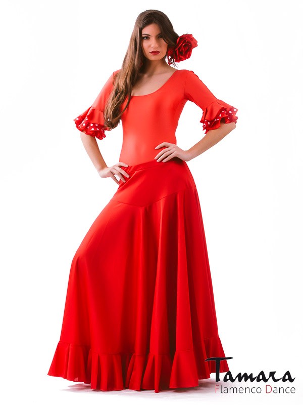 Falda flamenco Sevillana - Punto Rojo