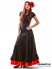 Falda flamenco Alborea - Punto Negro-Rojo