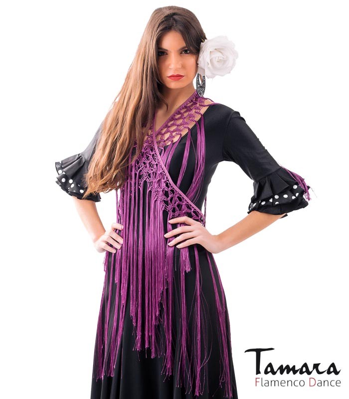 Fleco para baile TAMARA ( 2 metros) Cardenal