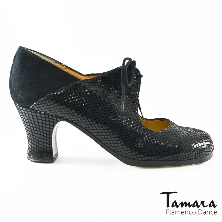 Zapatos de flamenco Arty Negro Carrete 6cm