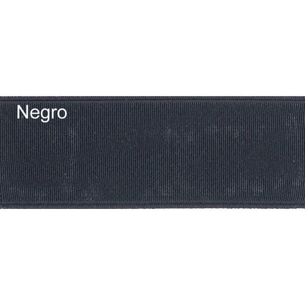 Cinturon piel con elastico Flores Negro