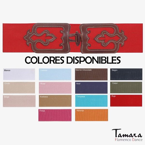 Cinturon piel con elastico Diseño 1 L Beige