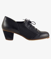 Zapatos de flamenco Picado Mujer Negro Carrete 6cm 43