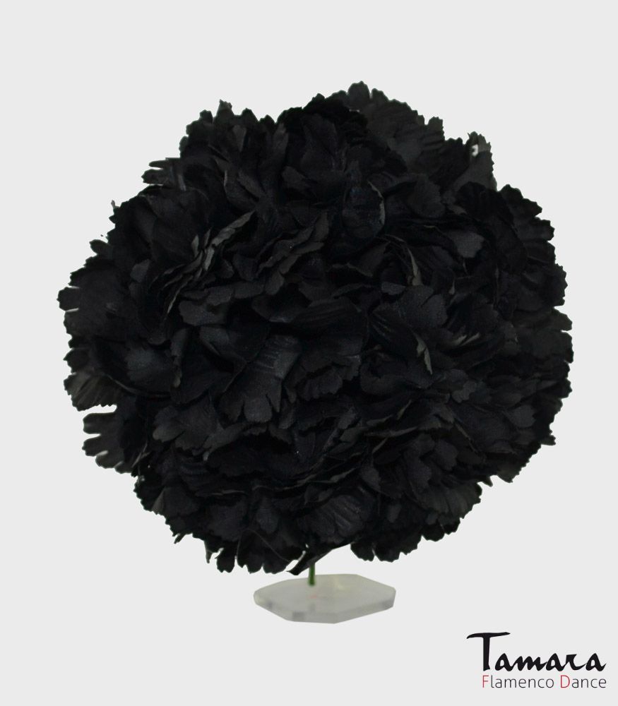 Flor Clavel Grande 15 cm Negro