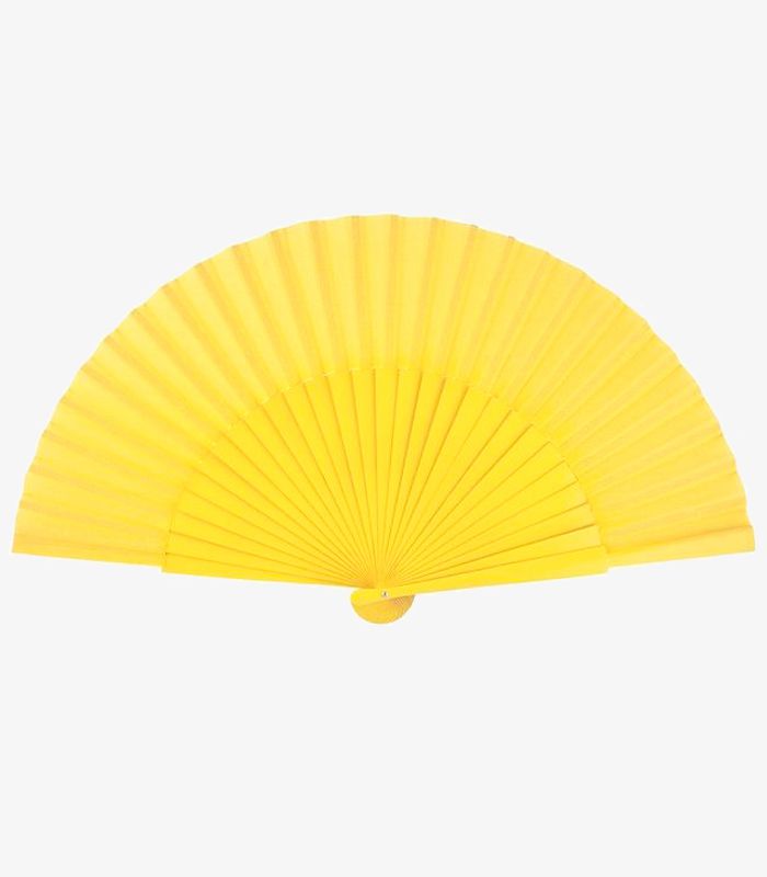 Abanico Medio Pericón (27 cm) Amarillo