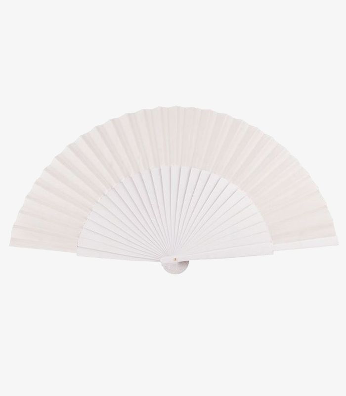 Abanico Medio Pericón (27 cm) Blanco