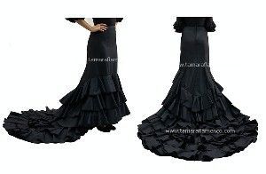 Bata de cola - Profesional 7 volantes