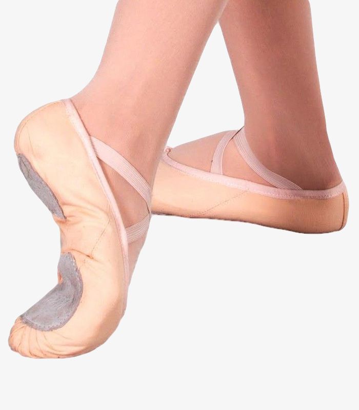 Zapatilla Ballet Tela Suela Partida Dalia Salmon
