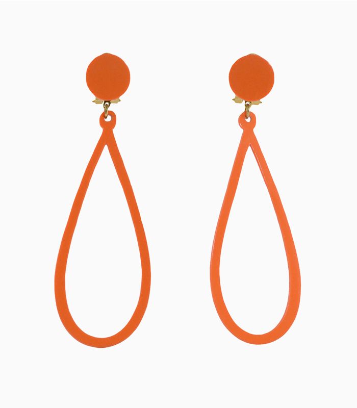 Pendientes Diseño 02 - Acetato Naranja