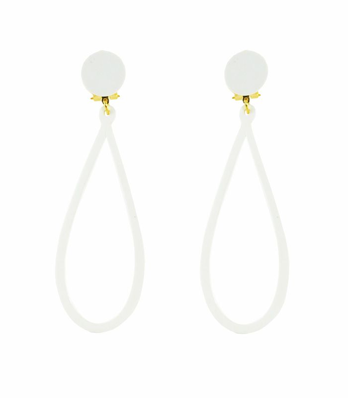 Pendientes Diseño 02 - Acetato Blanco