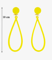 Pendientes Diseño 02 - Acetato Amarillo