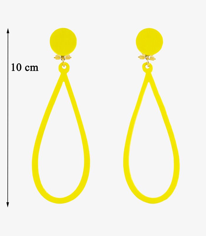 Pendientes Diseño 02 - Acetato Amarillo