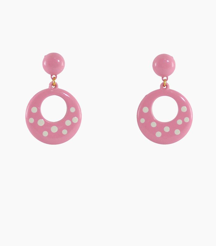 Pendientes flamencos Lunares - 4 cm