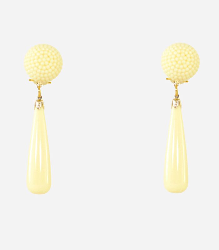 Pendiente Madroño Beige