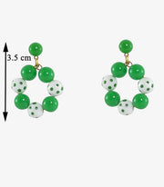 Pendientes Diseño 04 - Bola mediana Amarillo