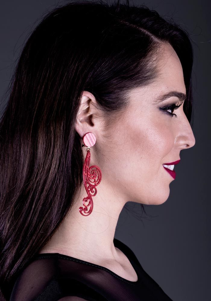 Pendientes 19 - Nacar con piedras