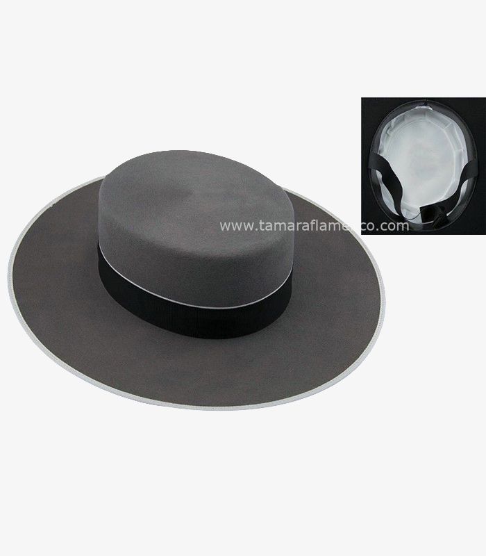 Sombrero Cordobés Alta calidad 180 gr Gris oscuro
