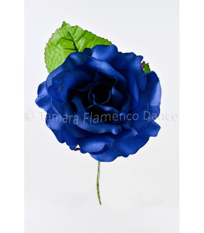 Flor Flamenca Cintia - 14 cm Añil (Indigo)