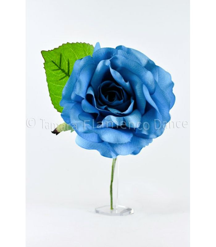 Flor Flamenca Cintia - 14 cm Turquesa