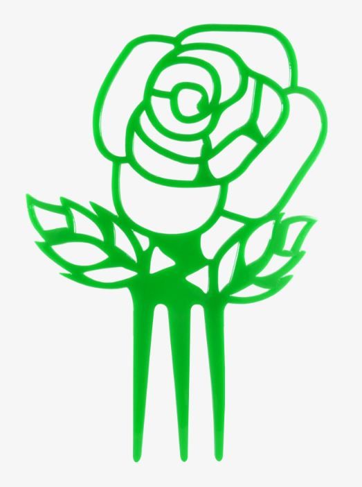 Peina flamenca Rosal - Acetato 20 cm Naranja