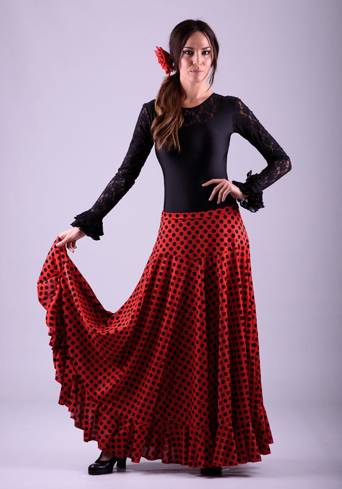 Falda flamenco Sevillana Lunares - Punto