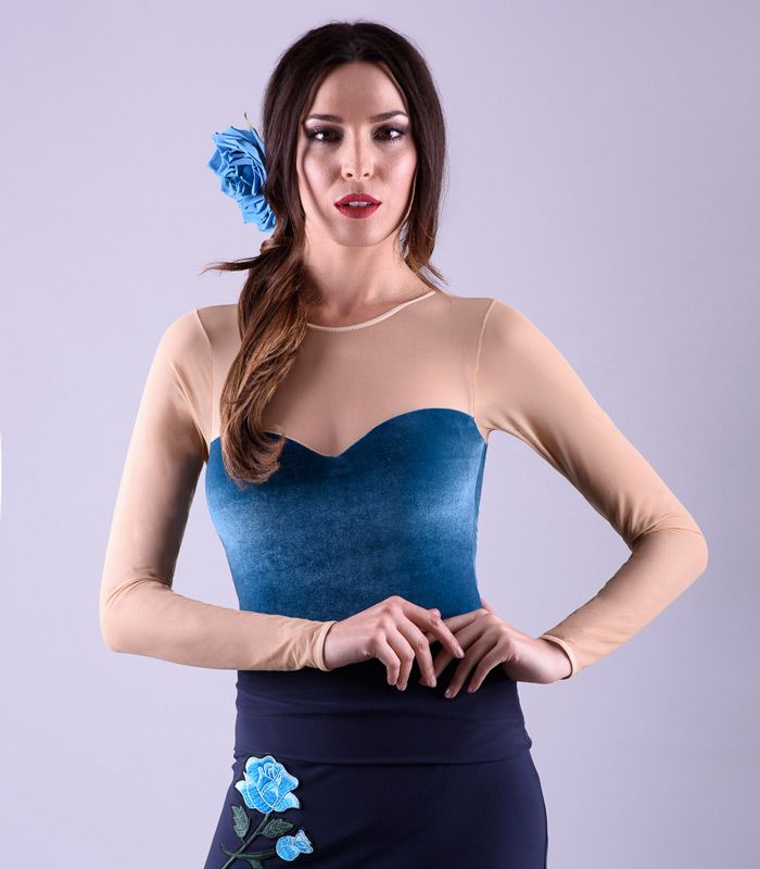 Body Estrella - Terciopelo Petroleo