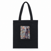 Bolso artesano Tote Bag cremallera flamenco - Palos flamencos ( 38x34 cm)