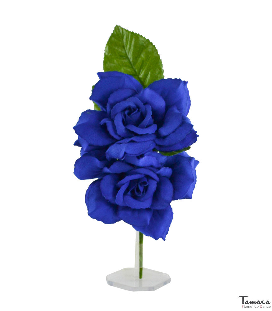 Flores de flamenca Isabel - 8 cm Azulina