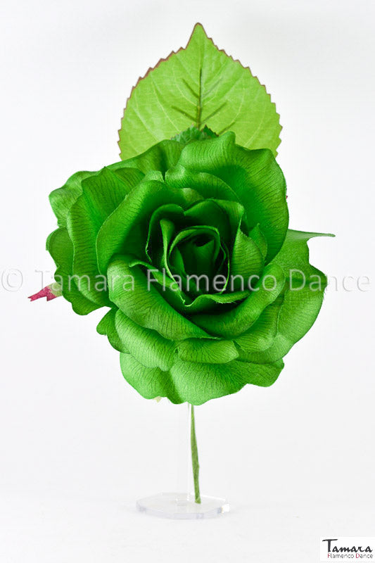 Flor Flamenca Cintia - 14 cm Verde Andalucia