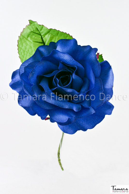 Flor Flamenca Cintia - 14 cm Añil (Indigo)