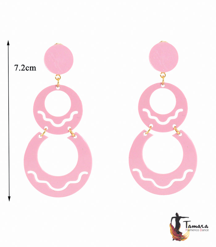 Pendientes Flamencos Diseño 01 - Acetato Rosa