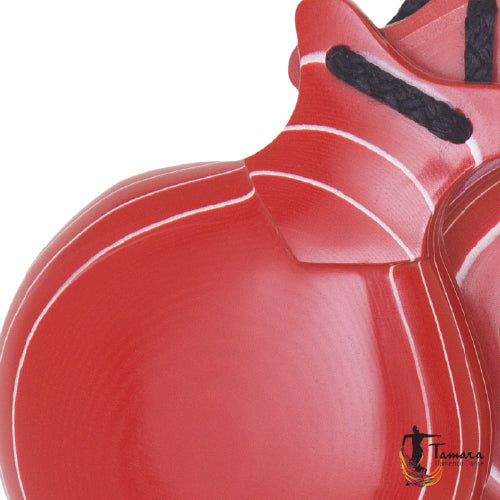 Fibra de vidrio roja veteada nº5 - Doble caja - Talla Estandar (9,8 x 7,1 cm) Rojo