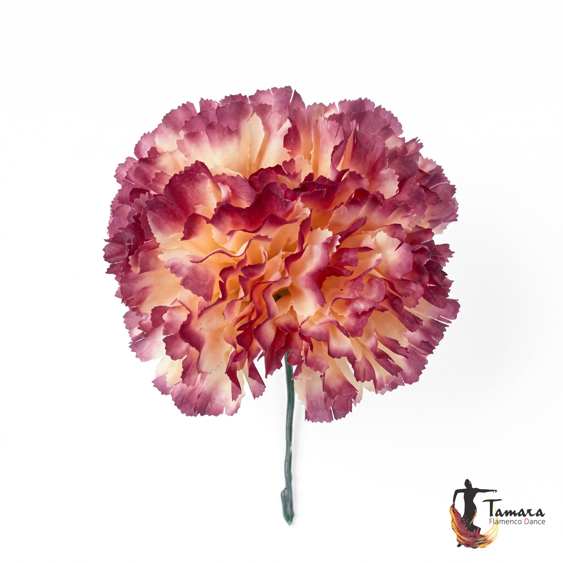 Ramillete 4 claveles Flamenca Granate