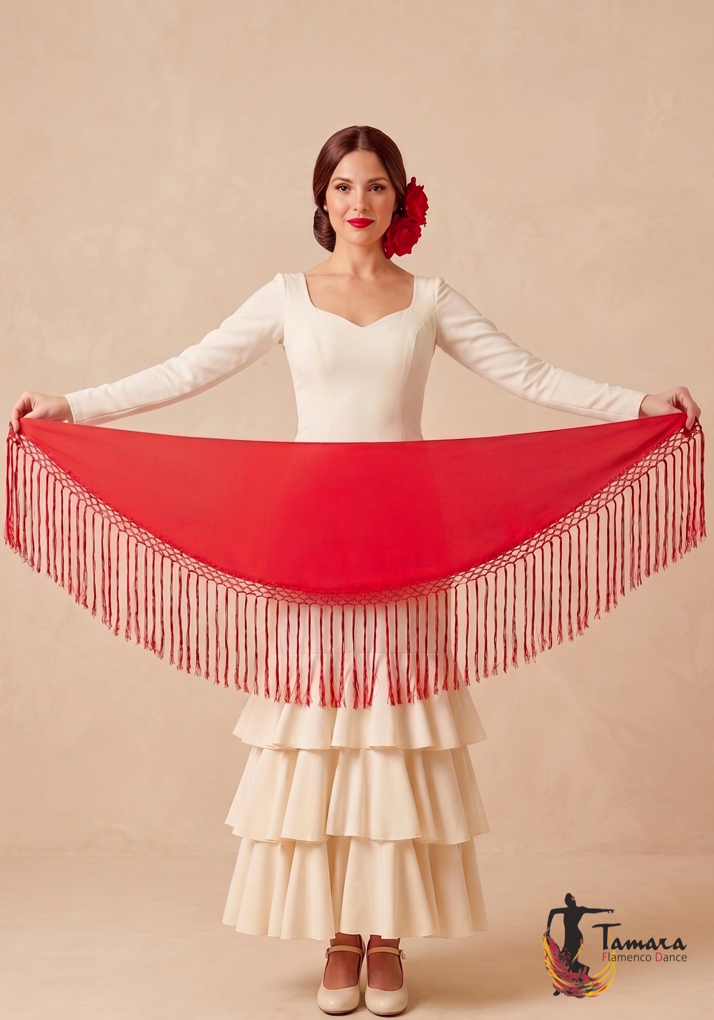 Mantoncillo Mujer - Crep Rojo