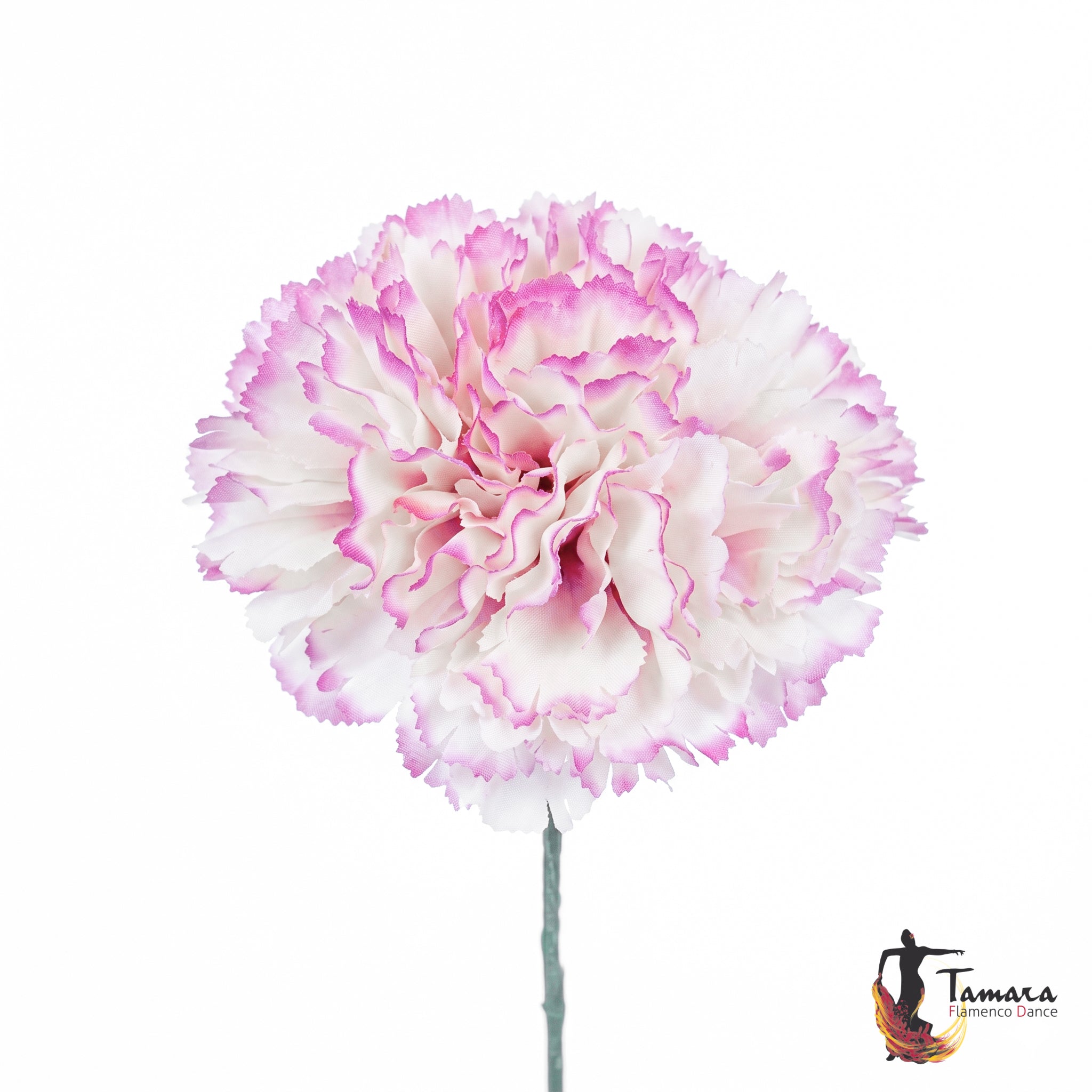 Ramillete 4 claveles Flamenca rosa-marfil