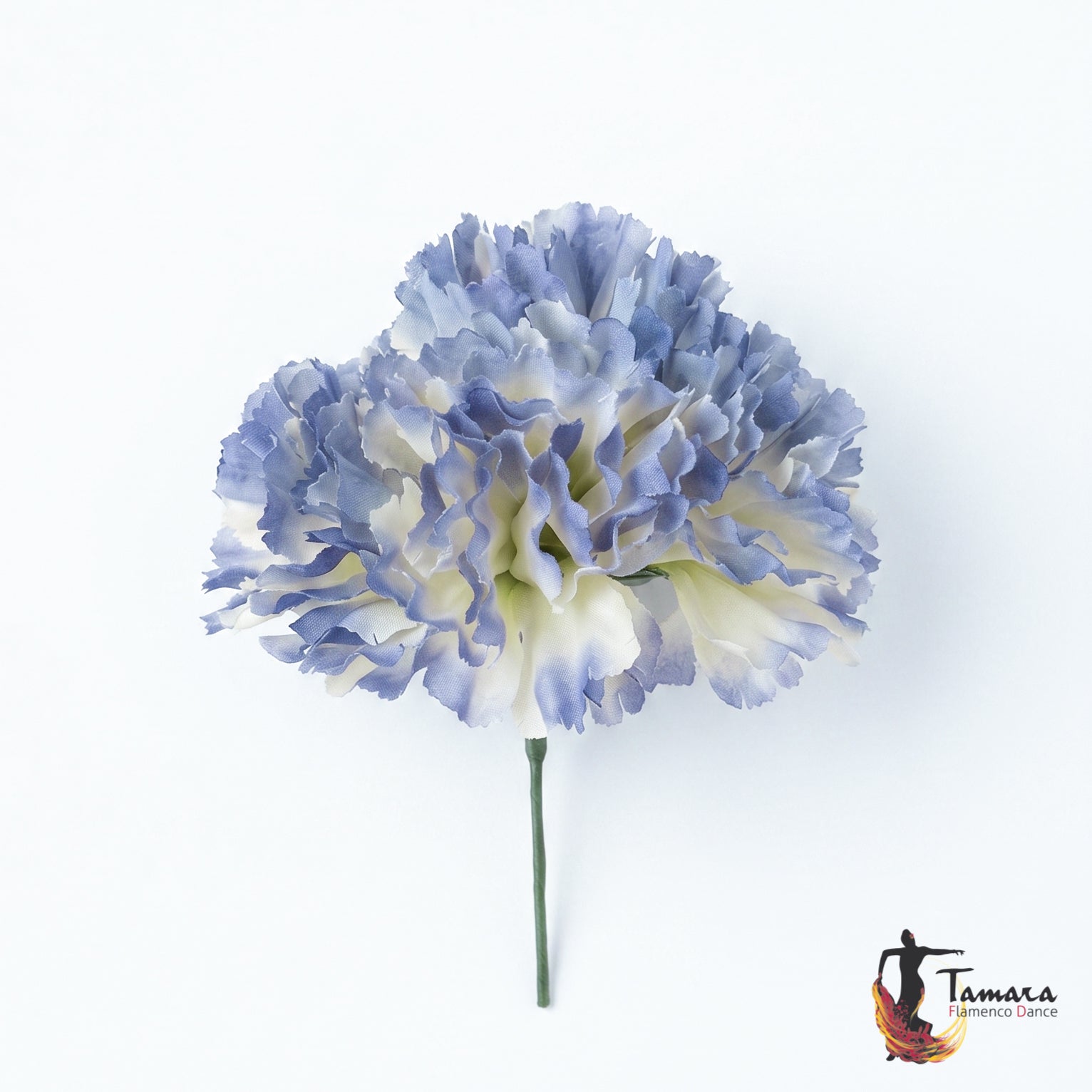 Ramillete 4 claveles Flamenca Azul