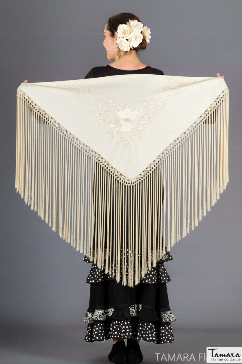 Mantoncillo Toscana - Bordado Marfil