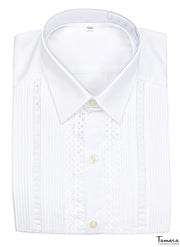 Camisa campera jareta con guipur